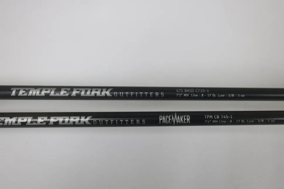 Temple Fork GTS Bass C735-1 and TPM CB 745-1 Casting Rods - Used - Goo